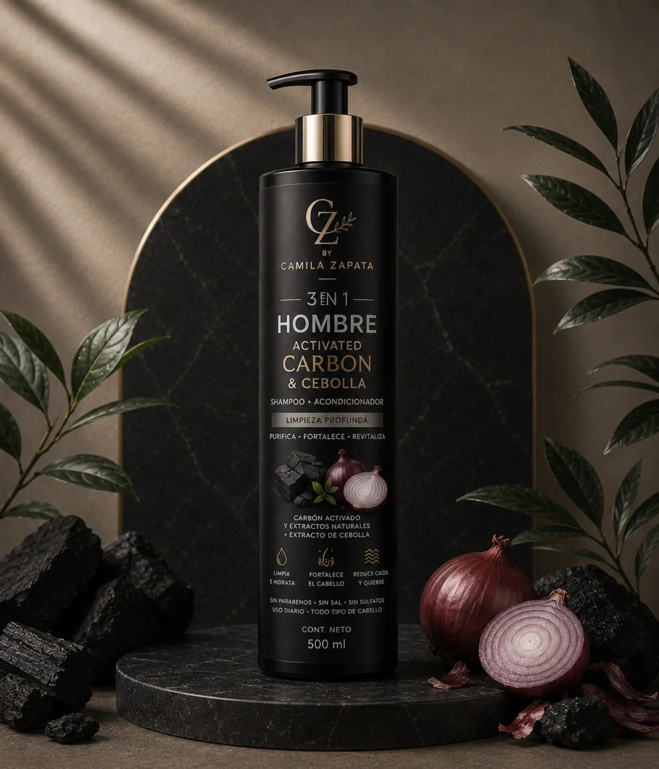 Presentación de 3 en 1 Hombre · Activated Carbon & Cebolla